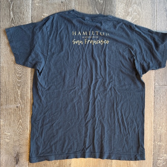 Hamilton navy Tee with Gold Stars 0007 - Picture 2 of 2